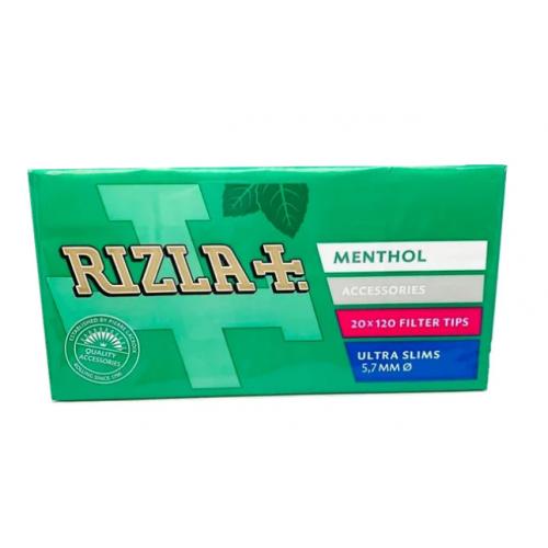 Rizla Extra Slim Menthol (Formerly Ultra Slim Menthol) Filter Tips (120) 20 Boxes