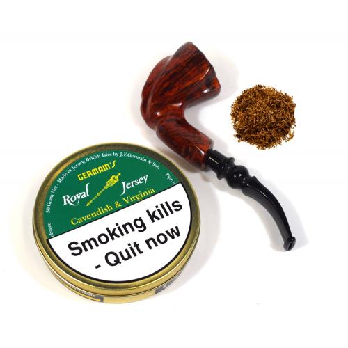 Germains Royal Jersey Cavendish & Virginia Pipe Tobacco 50g Tin