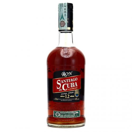 Santiago de Cuba 12 Year Old Extra Anejo Old Bottling Rum -  70cl 40%