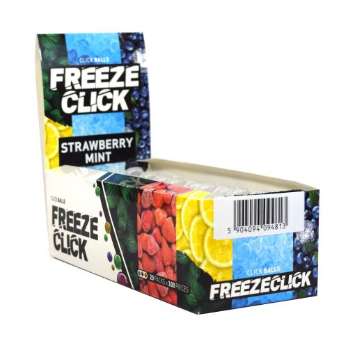Freeze Click Flavour Click Balls - Strawberry Mint - 20 Packs