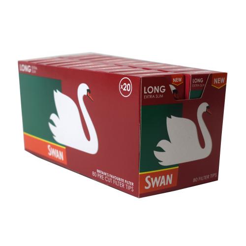 Swan Extra Long Extra Slim Filter Tips 20 Packs