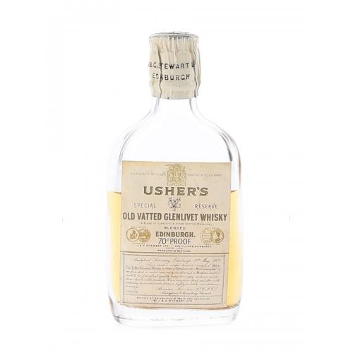 Ushers Old Vatted Glenlivet Bottled 1950sMiniature - 5cl 40%