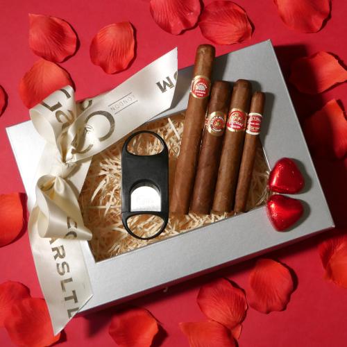 Cuban Valentine Gift Sampler - 4 Cigars & Cutter