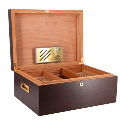 SLIGHT SECONDS Adorini Vittoria Wenge Deluxe Humidor with Cigar Heaven - 520 Cigar Capacity (AD047)