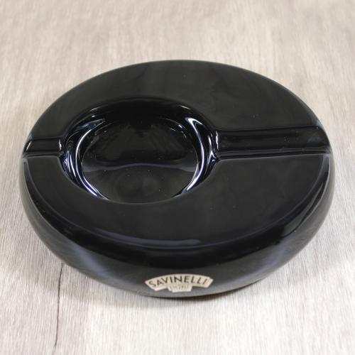 Savinelli Posacenere Ceramic Rounded Cigar Ashtray - Black