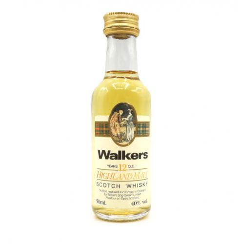 Walkers 12 Year Old Highland Malt Scotch Whisky Miniature - 40% 5cl
