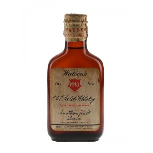 Watsons No.10 Bottled 1950s James Watson & Co Miniature - 40% 5cl