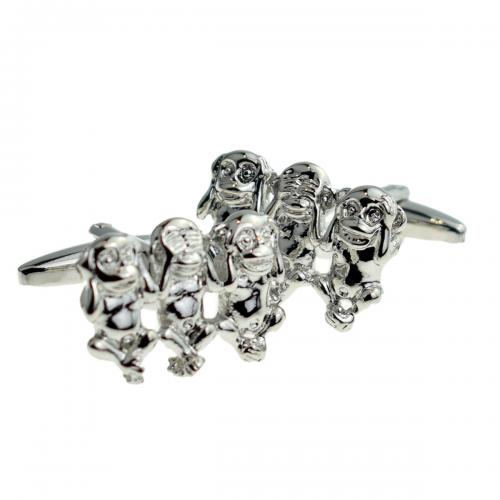 Three Wise Monkeys Cufflinks