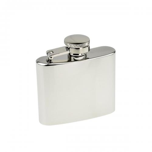 High Polished Stainless Steel 2oz Hip Flask