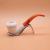Meerschaum Standard Calabash Smooth Bent Fishtail Pipe (MEER71)