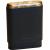 Adorini Leather Adaptable Black Wooden Top & Bottom Cigar Case - 3-5 Cigar Capacity (AD028)