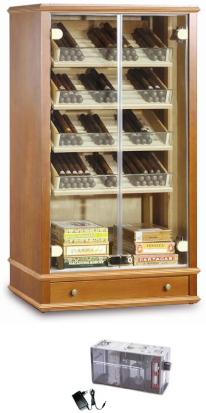DeArt Madison Plus Free Standing Humidor - 500 cigars capacity