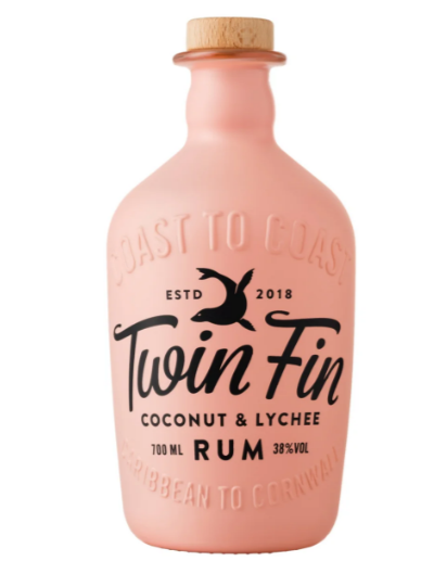 Twin Fin Coconut & Lychee Rum - 38% 70cl