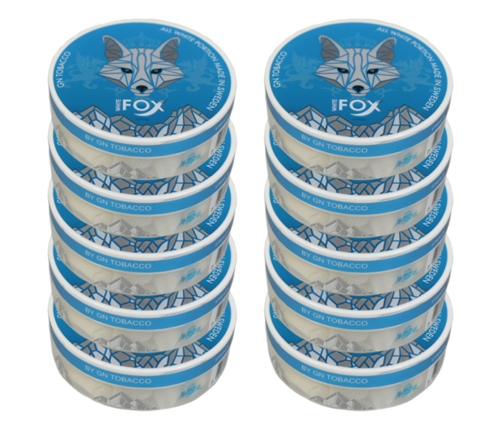 White Fox 1 Paw Nicotine Pouch - 10 Tins