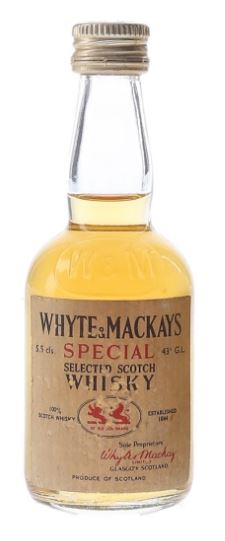 Whyte & Mackays Special Bottled 1970s Miniature - 5cl 43%